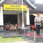 Untuk Pengamanan Pemilu 2019, Polres Payakumbuh Gelar Apel Pergeseran Pasukan