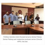 SP Semen Padang dan Andre Rosiade Laporan Produsen Semen China ke KPPU