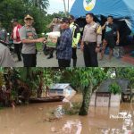 Kapolres Kab. Limapuluh Kota Tinjau Lokasi Banjir Nagari Taram