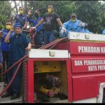 Antisipasi Covid-19 Kelurahan Tigo Koto Diate Dihujani 15000 liter Disinfektan