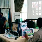 Melalui Vidioconference H.Irfendi Arbi himbau Bersatu melawan Covid 19