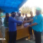 Edward DF Bantu Posko Mandiri Pencegahan Covid-19 Balai Jariang