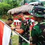 Prajurit TNI Batalyon Yonif 131/BRS Disambut Hangat Masyarakat Papua