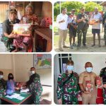 Prajurit TNI Yonif 131/BRS Bagikan Randang Payakumbuh Ke Warga Papua