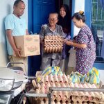 Demokrat Peduli, Armen Faindal, SH Bagikan Ratusan Paket Sembako