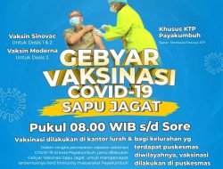 Ini Jadwal Pelaksanaan Vaksinasi Sapu Jagad Di Payakumbuh