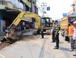 Jalan A Yani Di Pasar Payakumbuh Dipercantik Dengan Drainase Baru Dan Pedestrian Area
