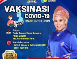 Gandeng Dinas Kesehatan, Rezka Oktoberia Gelar Vaksinasi Massal di Payakumbuh