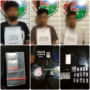 Tiga Pelaku Penyalahgunaan Narkoba di Amankan Polres Bukittinggi