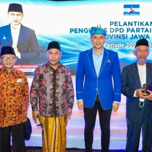 Hadiri Pelantikan, Ketua NU dan Ketua Muhammadiyah Jatim Kompak Doakan AHY dan Demokrat
