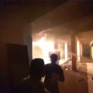 Kios Gudang Payung Ludes Dilalap Api di Pasar Ibuah Payakumbuh