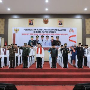 Pemko Payakumbuh Ikuti Upacara Hari Lahir Pancasila Secara Virtual