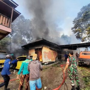 Sigap, Damkar Payakumbuh Padamkan Api Di Kubang Gajah