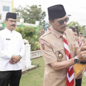 Bupati Safaruddin Lepas Kontingen JAMNAS XI Di Cibubur