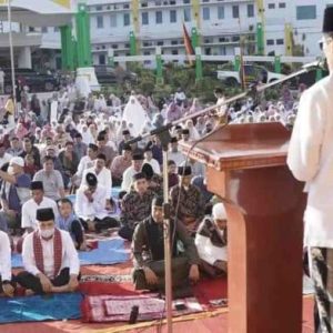 Gema Takbir Saat Solat Idul Adha Di Kantor Bupati