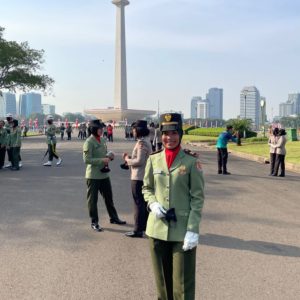 Anak Petani Asal Payakumbuh Itu Pimpin Pasukan Kowad Saat Upacara Penurunan Bendera HUT RI Ke 77 Di Istana Negara
