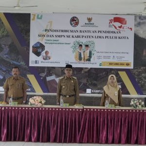 TINGKATKAN KUALITAS SDM, PEMKAB LIMA PULUH KOTA BERSAMA BAZNAS DISTRIBUSIKAN 2191 BANTUAN BEASISWA PENDIDIKAN