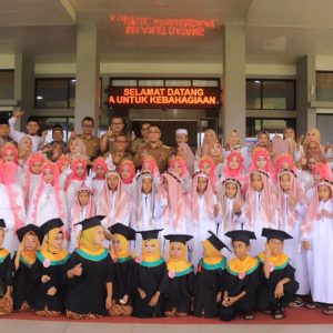 Pj .Wali Kota Sambut Kedatangan Arakan Pawai Khtam Al-Quran