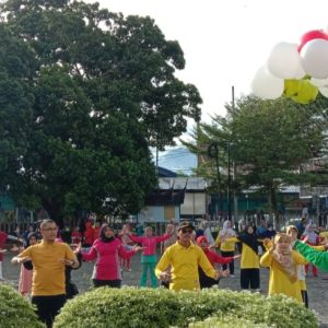 Senam Bersama Bupati Liko, Wako Rida Ananda Ajak IDI Bersinergi Entaskan Stunting