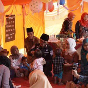 KOMIT TURUNKAN STUNTING, BUPATI LUNCURKAN KAMPUNG KB DAN POS GIZI DAHSAT MANGGILANG