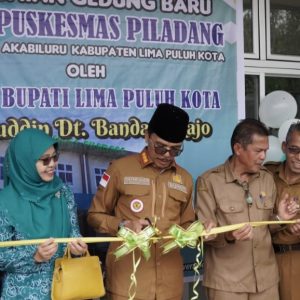 TELAN BIAYA HAMPIR 6 MILYAR, BUPATI SAFARUDDIN RESMIKAN GEDUNG PUSKESMAS PILADANG