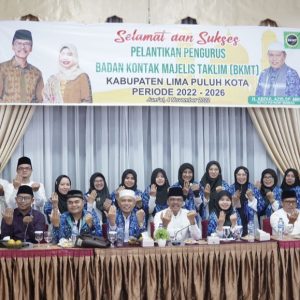 NEVI ZULVIA RESMI PIMPIN BKMT LIMAPULUH KOTA 2022-2027, INI KATA BUPATI SAFARUDDIN