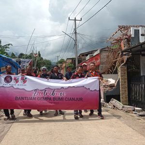 Ketua PAC PP Pasar Minggu, Musta’in dan Jajaran Salurkan Bantuan bagi Korban Gempa Cianjur