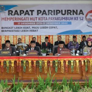 Rapat Paripurna HUT Kota Payakumbuh Ke 52, Hamdi Agus : Besar Harapan Kami Tidak Ada Pergantian Penjabat Wali Kota Sampai Terpilihnya Wali Kota Definitif