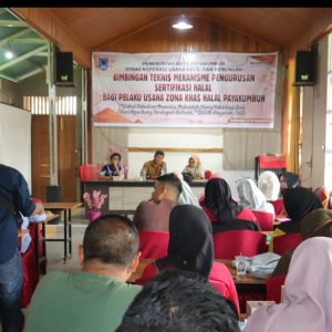 50 Pelaku UMKM Difasilitasi Sertifikat Halal Gratis Oleh Dinas Koperasi dan UKM Kota Payakumbuh