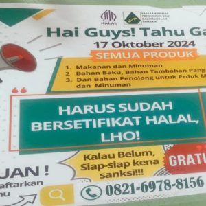 Kabar Gembira Bagi Pelaku UMKM Yang Belum Memliki Serifkat Halal , Kementrian Agama RI Melalui BPJPH Mengadakan Progam Sertifikasi Produk Halal GRATIS