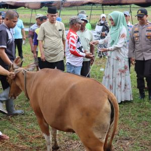 Peringati Idul Adha Dan Hari Bhayangkara, Polres Payakumbuh Gelar Kurban Presisi