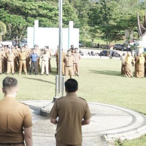 Pimpin Apel Pagi, Wakil Bupati Motivasi Para Pejabat Satukan Persepsi Wujudkan Visi Pemkab Limapuluh Kota