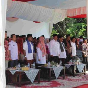 Drumband Batalyon 131 Braja Sakti Sambut Tim Penilai l’Lapangan LPM Berprestasi Tingkat Sumatera