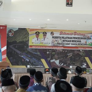 Buka Pelatihan Mitigasi Bencana Limbago Adat Siaga Bencana, Ini Kata Bupati