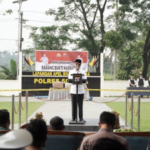 Musnahkan 54,1 Kg Barang Bukti Ganja, Bupati Safaruddin Apresiasi Kinerja Polres Limapuluh Kota