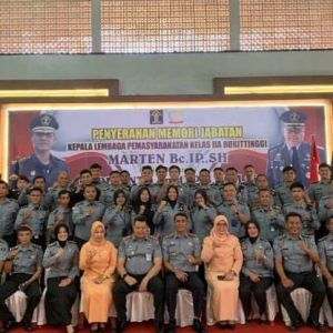 Penyerahan Memori Jabatan Kepala Lembaga Pemasyarakatan Kelas IIA Bukittinggi Berlangsung Khidmat