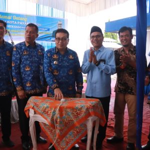 Pj. Wali Kota Payakumbuh Jasman Menghadiri Launching Smart Water Company (SWC) PAM. TIGO Payakumbuh