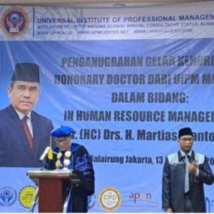 Sekda Kota Bukittinggi Martias Wanto Raih Gelar Doktor Kehormatan UIPM Malaysia