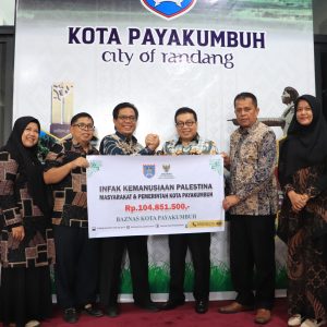Pj.Walikota Serahkan Bantuan Kemanusiaan Ke Baznas Payakumbuh