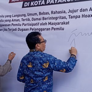 Bawaslu Payakumbuh Gelar Deklarasi Pemilu Damai