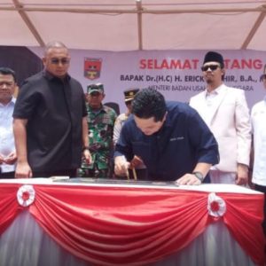 Menteri BUMN RI Erick Tohir Membuka Stasiun Lambung Bersama Andre Rosiade dan Wali Kota Bukittinggi