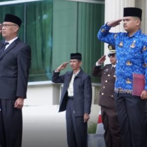 Peringatan Hari Lahir Pacasila Tahun 2024 Pemko Bukittinggi Gelar Upacara Bendera