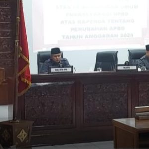 Wali Kota Bukittinggi Menjawab Pandangan Umum Fraksi DPRD Bukittinggi Atas RAPBD Perubahan 2024