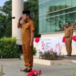 Saat Apel Gabungan Sekda Bukittinggi Minta ASN Tingkatkan Pelayanan Pada Masyarakat