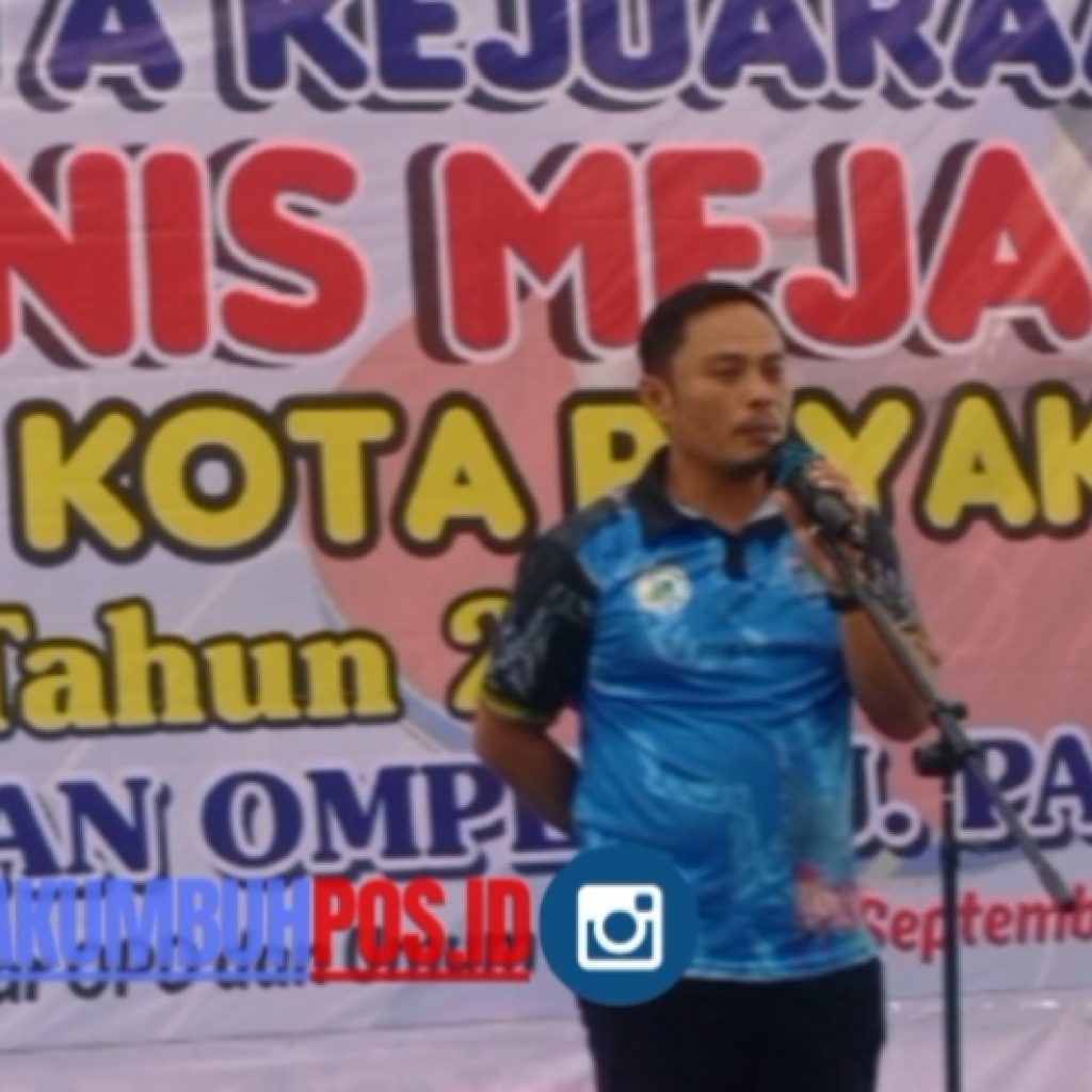 Ketua PTMSI Fitrayanto (Fyt), Apresiasi Piala Wali Kota Payakumbuh 2025 Dorong Prestasi Atlet Tenis Meja.