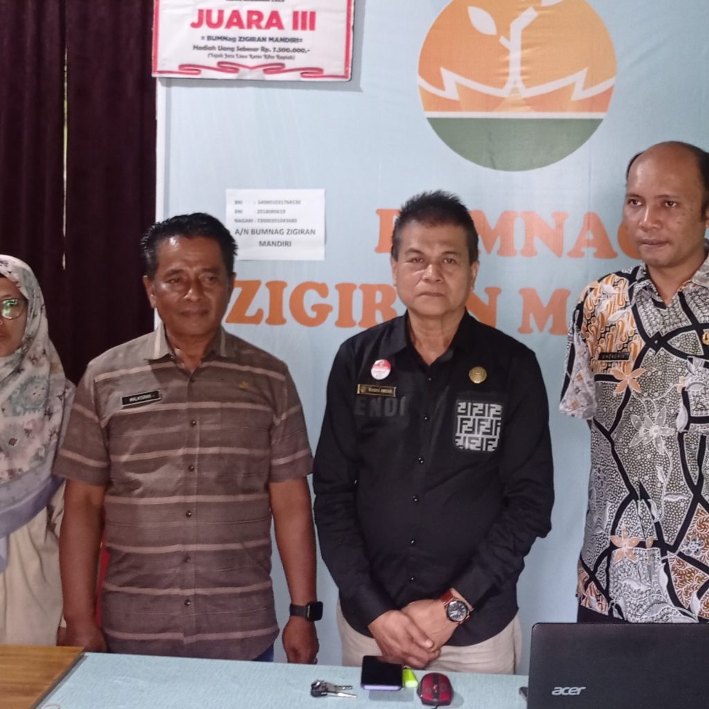 Kadis DPMD/N Endra Amzar Tinjau Monev Ketahanan Pangan BUMNag Zigiran Mandiri Simpang Sugiran.