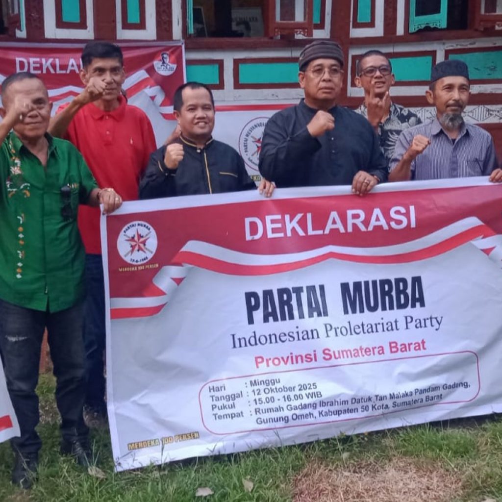 Mantan Anggota DPRD, Nahkodai Partai Besutan Tan Malaka di Sumbar.