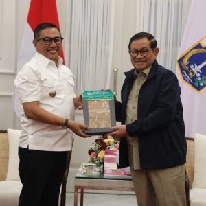 Wako Ramlan Temui Gubernur DKI Jakarta Bahas Daerah Khusus dan Hibah Sarpras Bagi Kota Bukittinggi