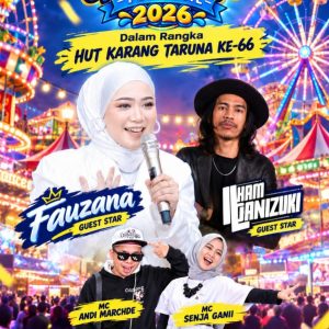 Gebyar Tarok Festival 2026 Hadirkan Pasar Malam dan Konser Musik, Meriahkan HUT Karang Taruna Brosco ke-66.