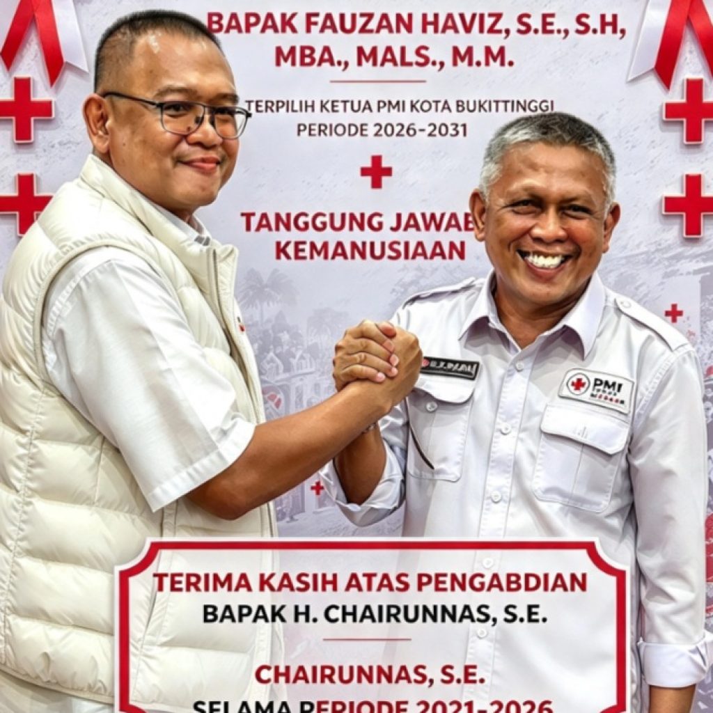 Fauzan Haviz Pimpin PMI Kota Bukittinggi, Tanggung Jawab Kemanusiaan atau Panggung Awal Menuju 2029?